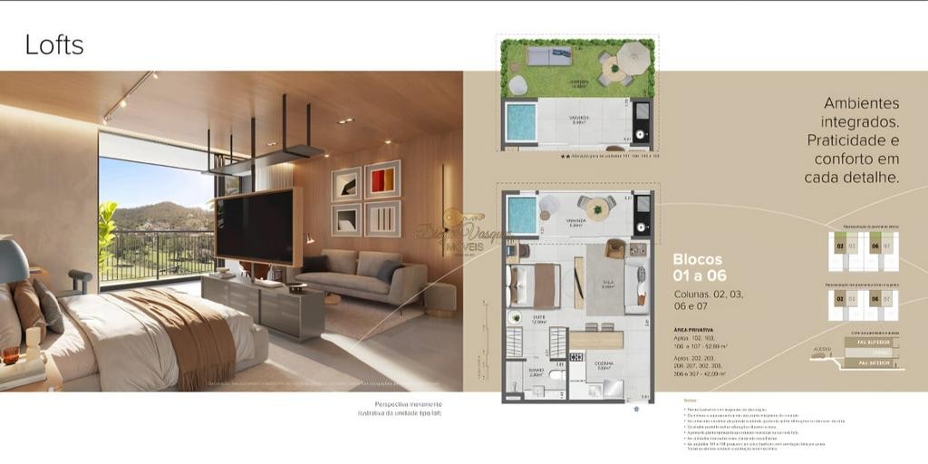 Flat/Apart Hotel, 2 quartos, 42 m² - Foto 3